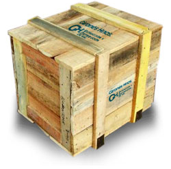 Caja contenedora de madera